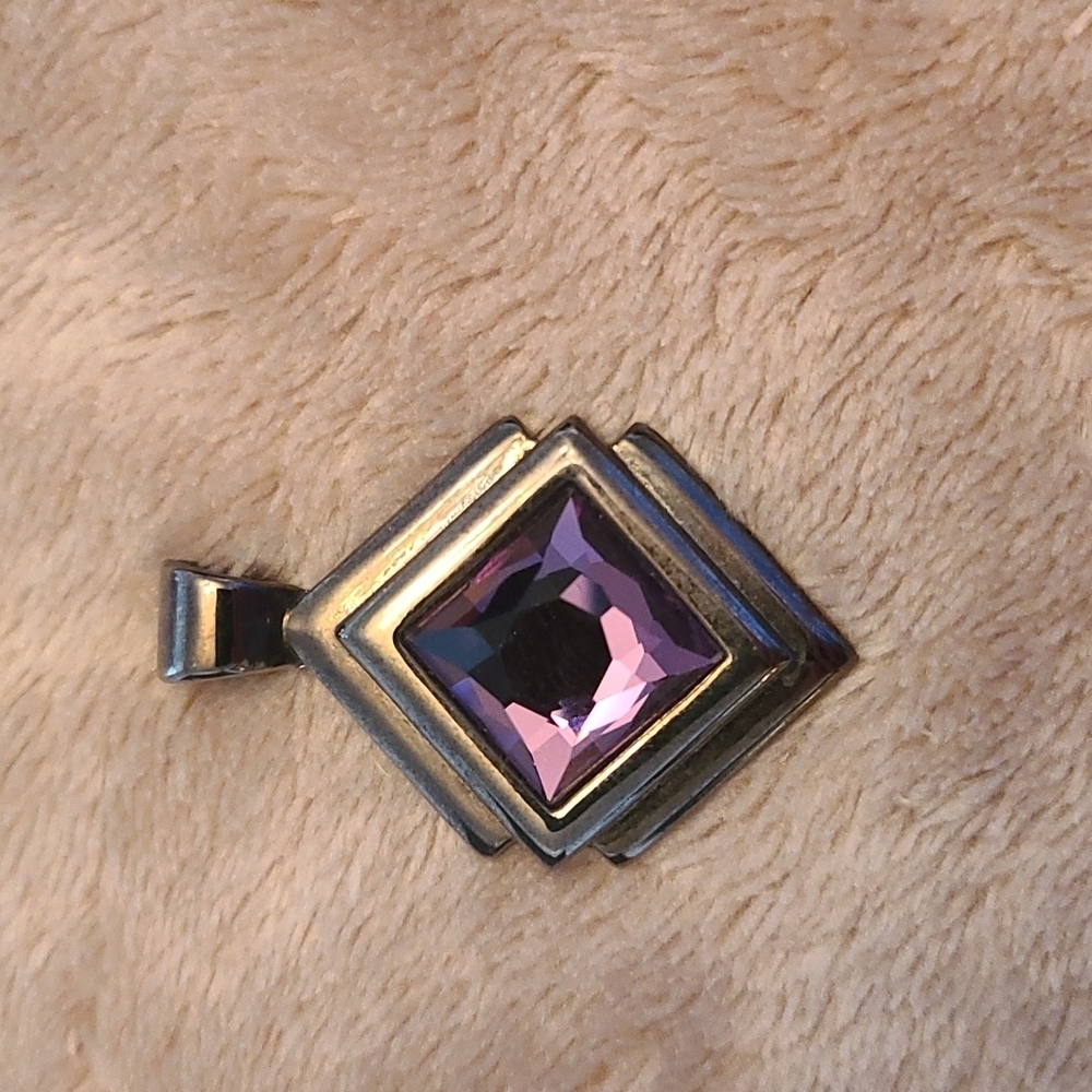 Lia Sophia Slide with purple gem